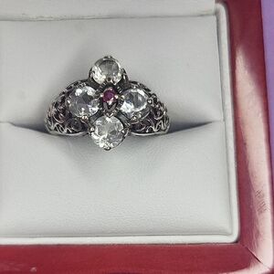 Vintage Nouveau Sterling Silver Ring